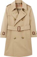 Burberry Girls' Gabardine Trench Coat