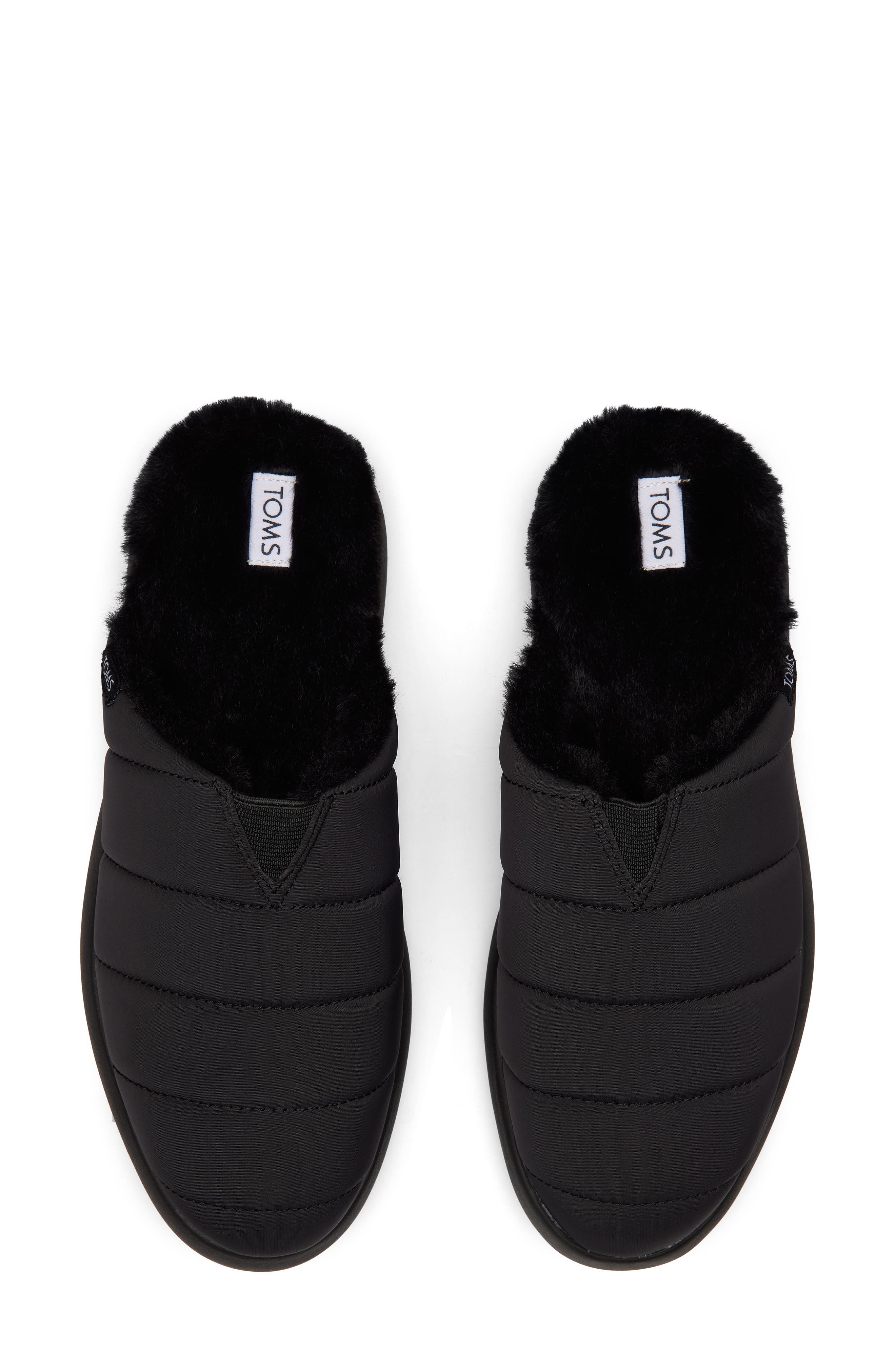 TOMS Mallow Faux Fur Mule, Alternate, color, 