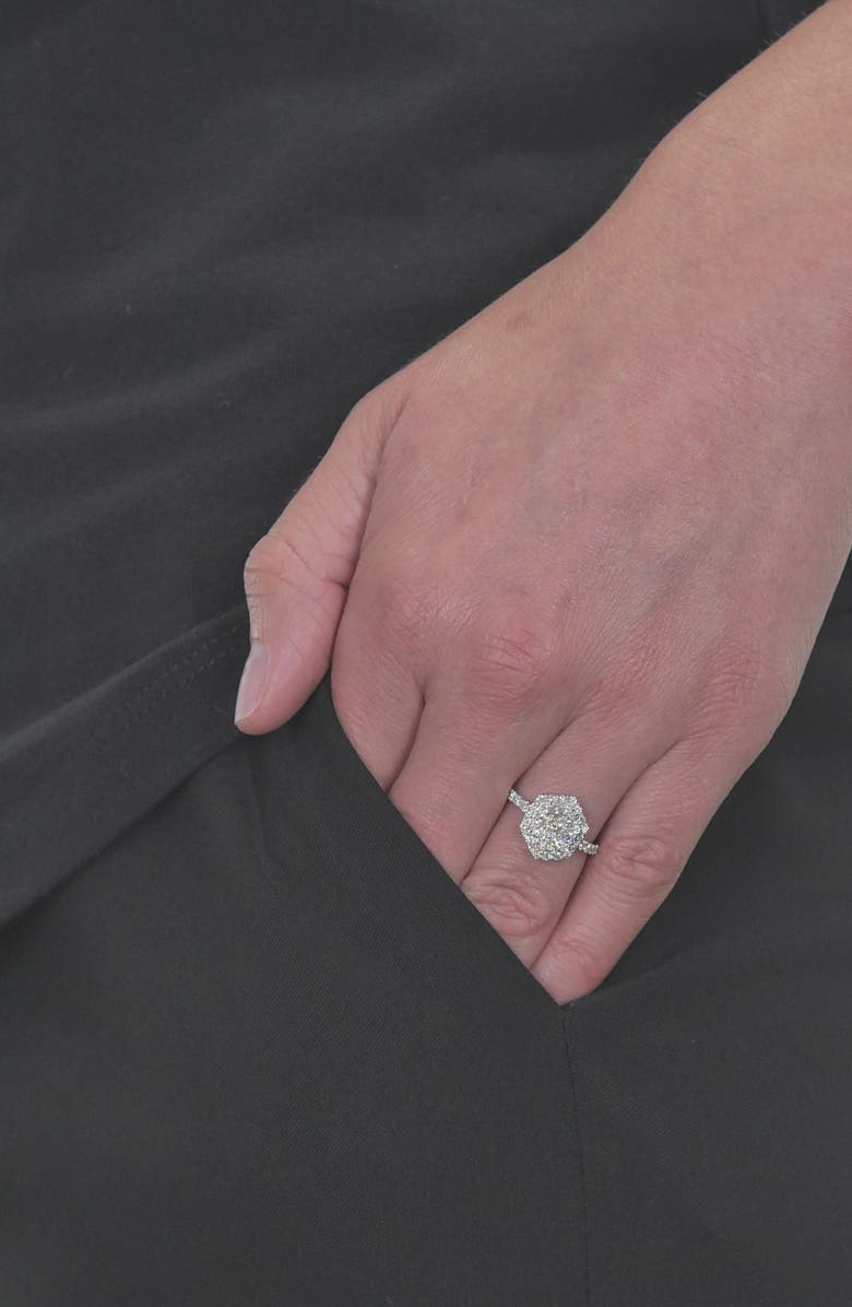 Bony Levy Mika Diamond Pavé Hexagon Ring, Alternate, color, 