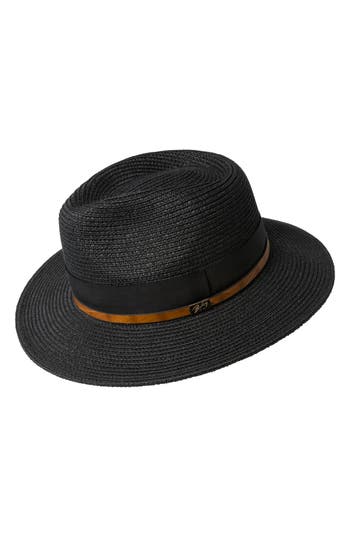 Bailey Denney Straw Hat In Black