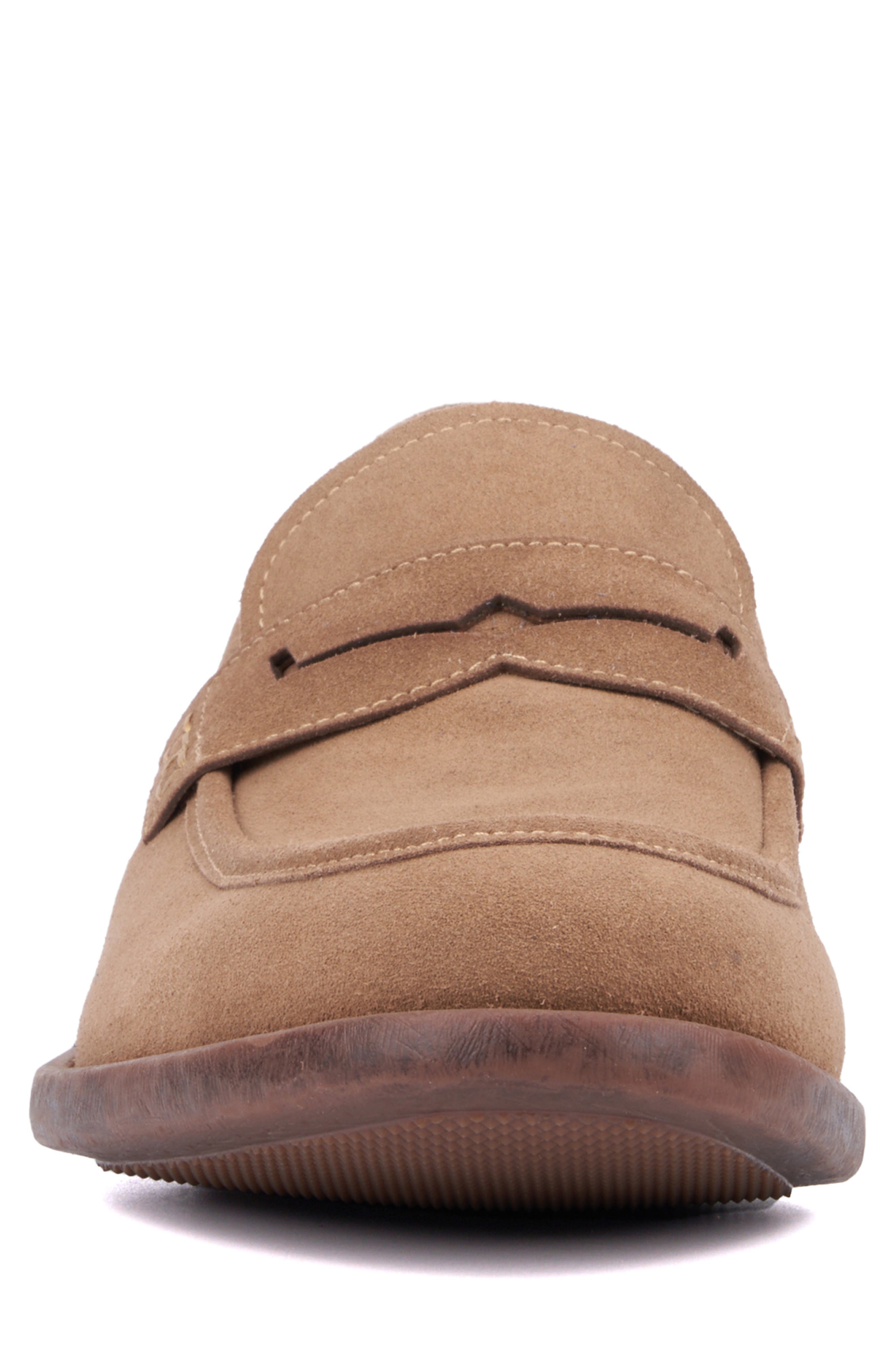 VINTAGE FOUNDRY Harry Apron Toe Penny Loafer, Alternate, color, Taupe