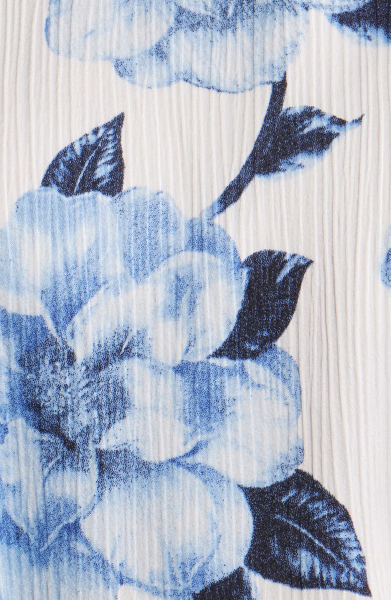 Anne Klein Flutter Sleeve Smock Waist Top, Alternate, color, 