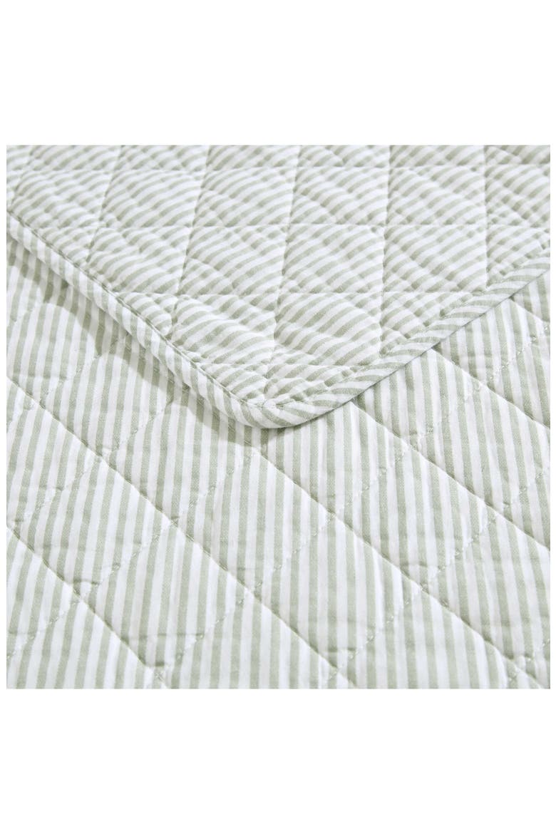 Oxford Quilt & Sham 3-Piece Set, Alternate, color, GREEN