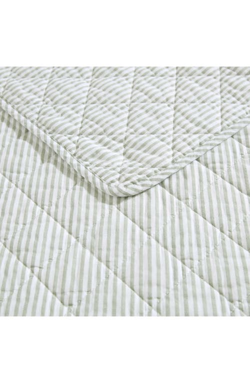 Laura Ashley Oxford Quilt & Sham 3-piece Set In Green