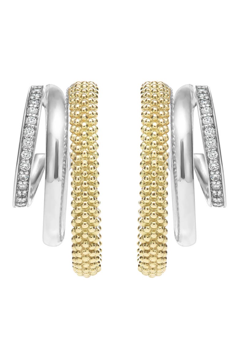 Caviar Lux Pavé Diamond Hoop Earrings video