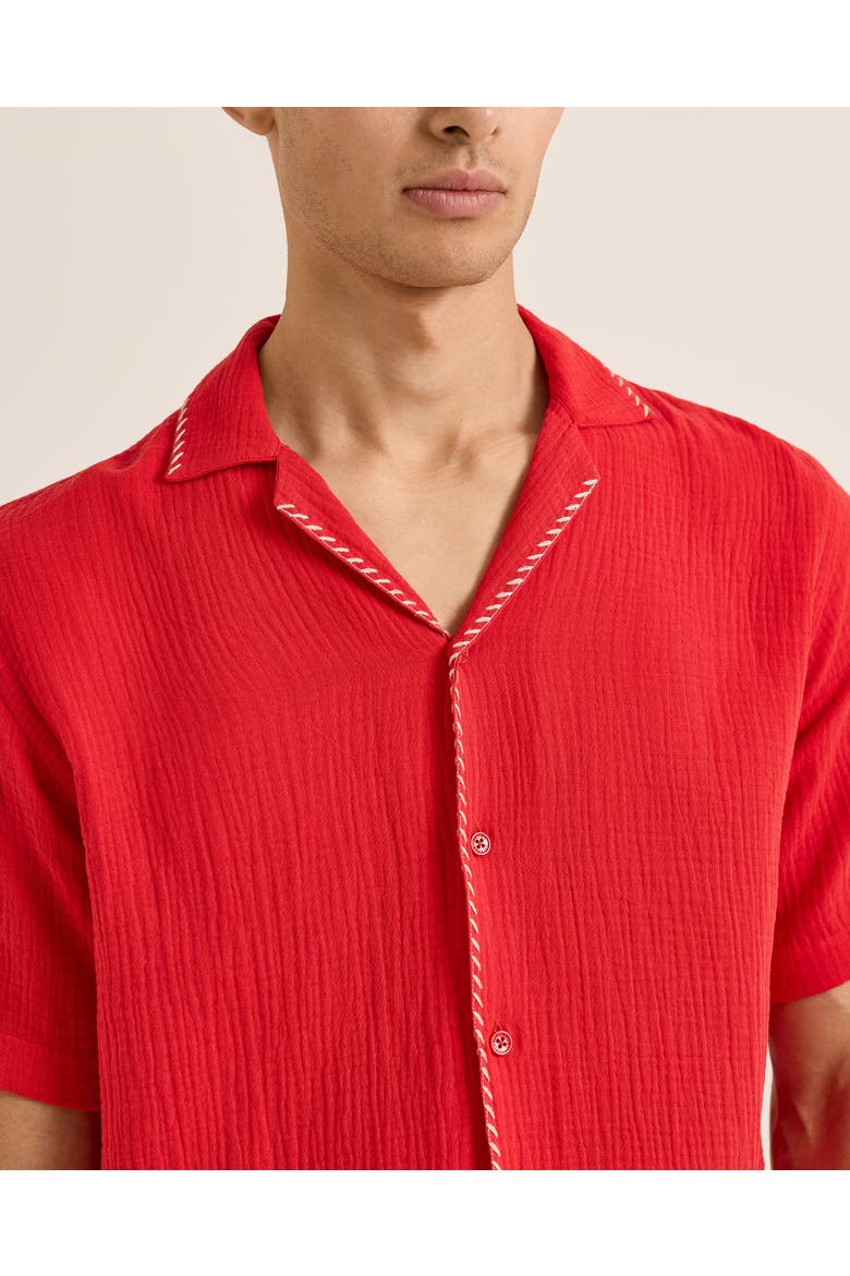 Maitan Relaxed-Fit Shirt, Alternate, color, Vermillion