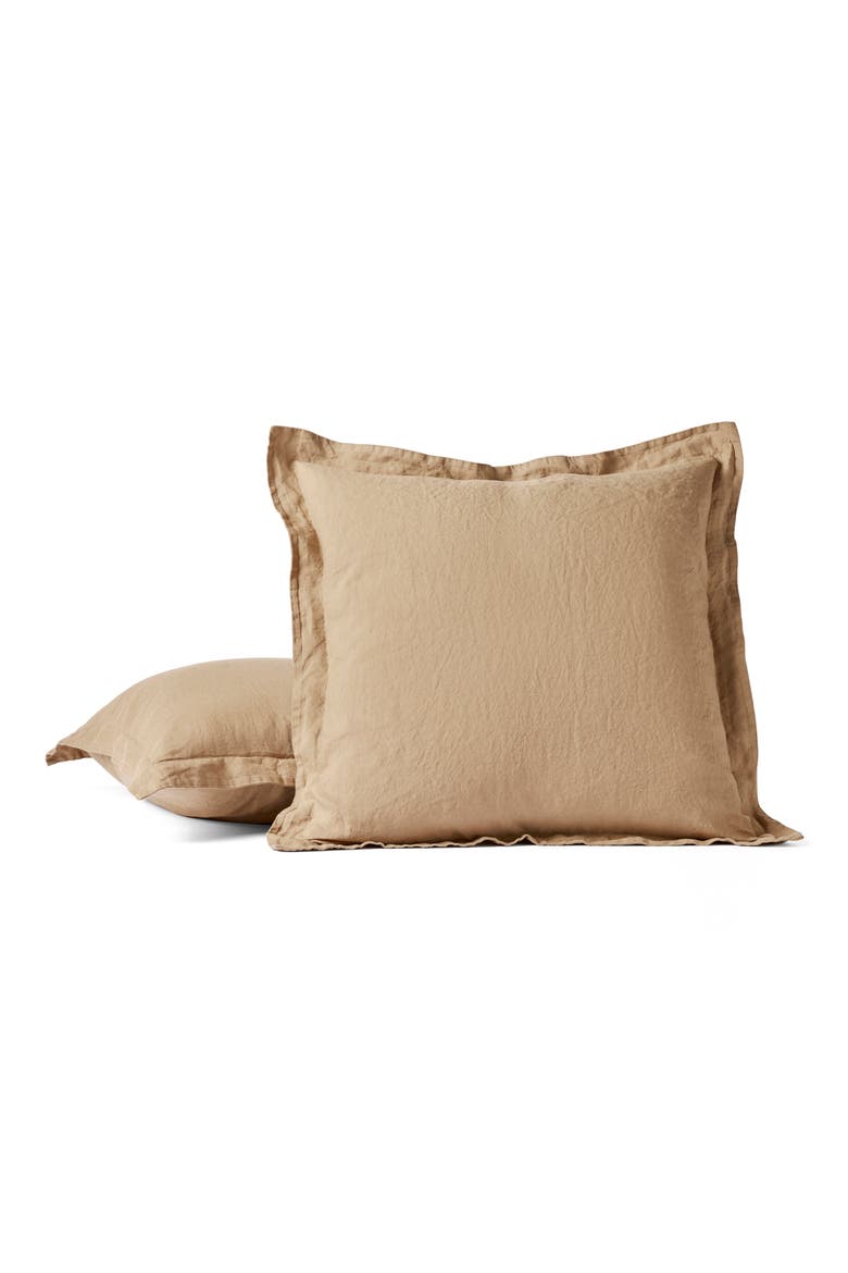 Relaxed Organic Linen Euro Sham, Main, color, DOE