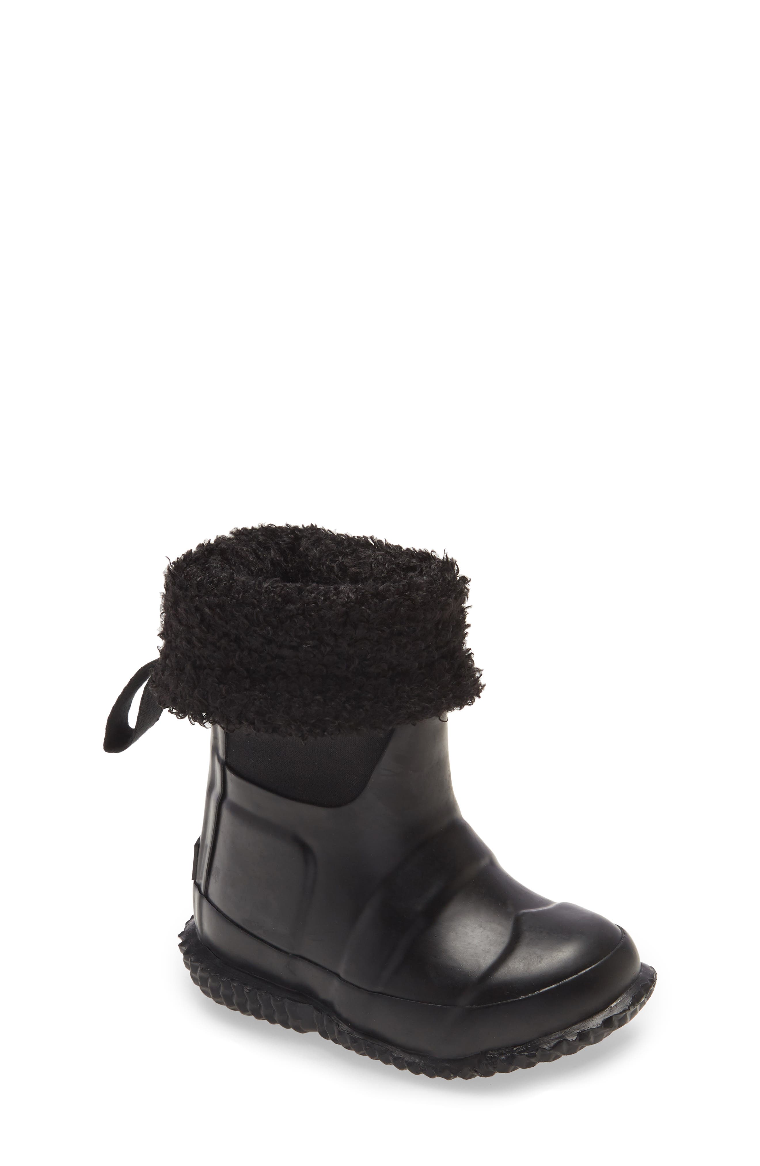 Hunter Original Faux Shearling Lined Boot, Main, color, 