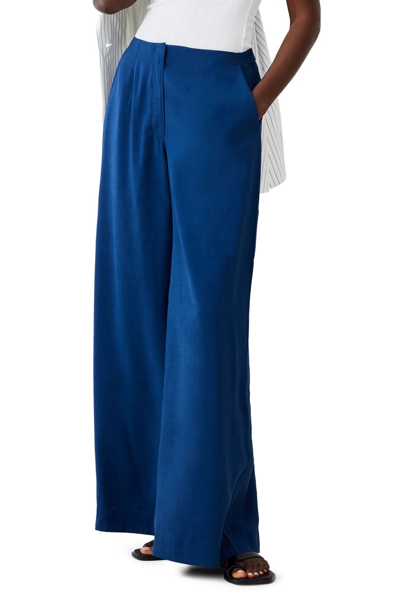 Barbara Wide Leg Pants, Main, color, MIDNIGHT BLUE