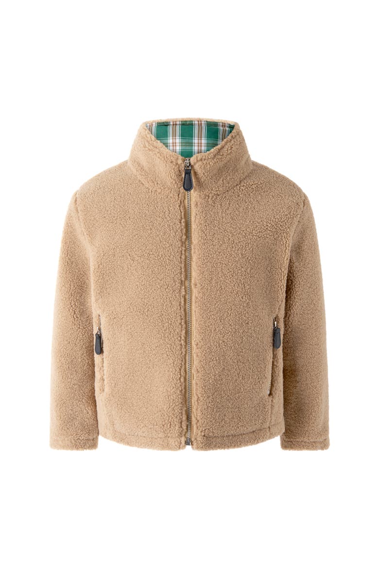 Shearling Jacket, Main, color, Brown