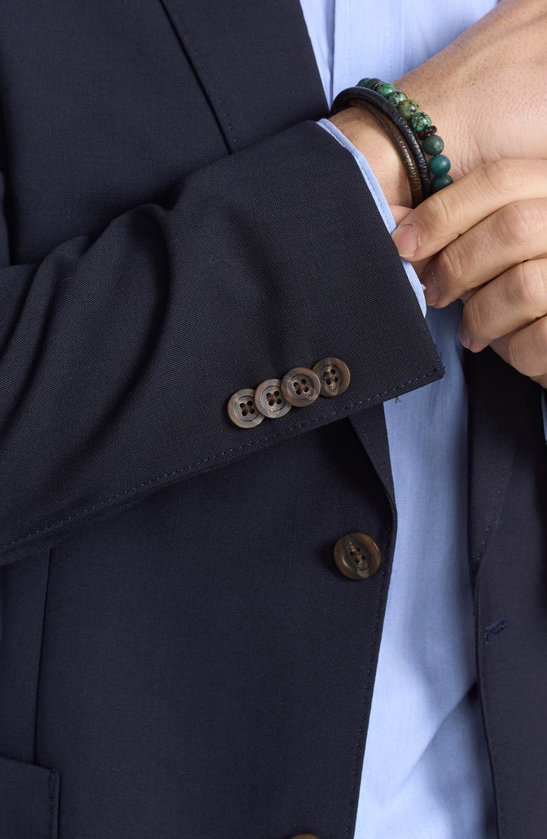 FLYNT Journey Navy Solid Wool Sport Coat, Alternate, color, Navy