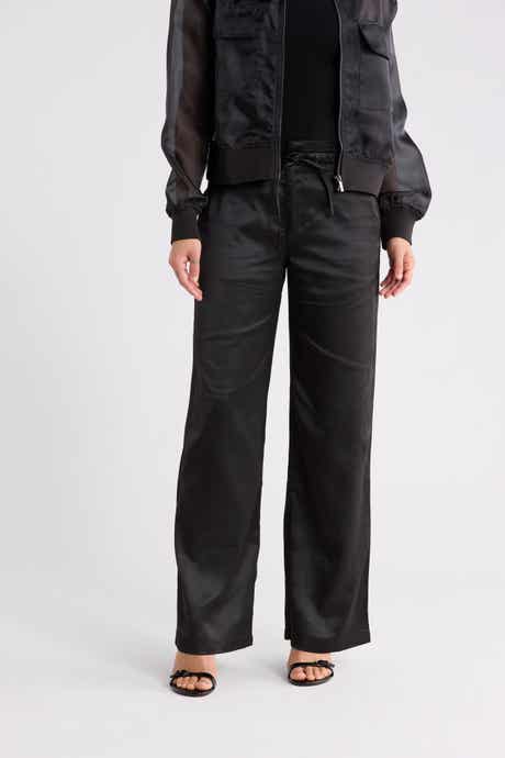Sanctuary Drawstring Satin Pants