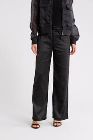 Sanctuary Drawstring Satin Pants