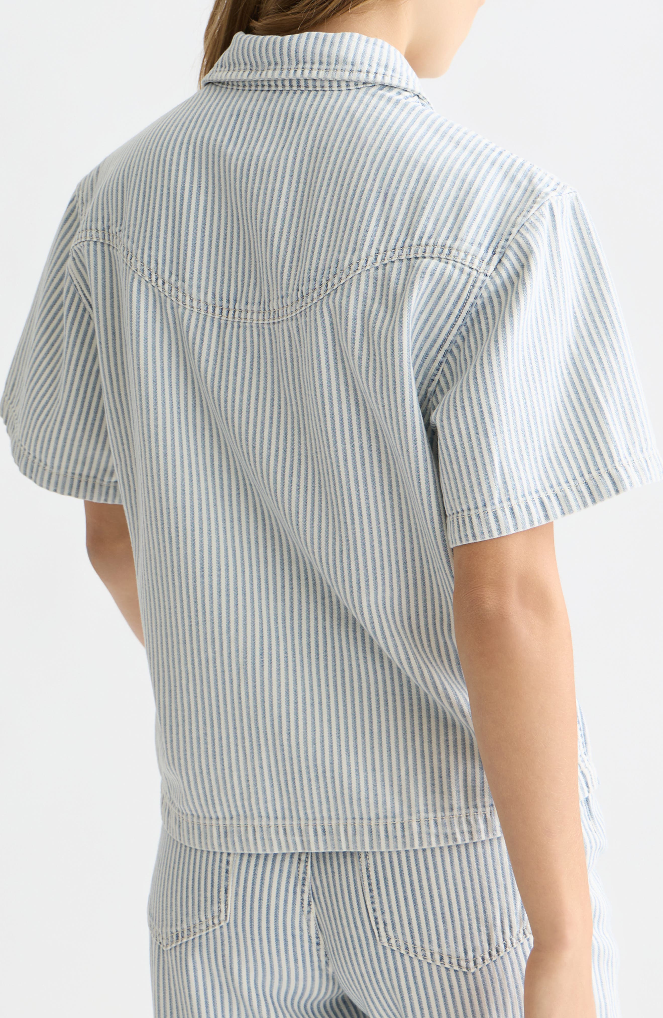 Stripe Denim Shirt - image 2