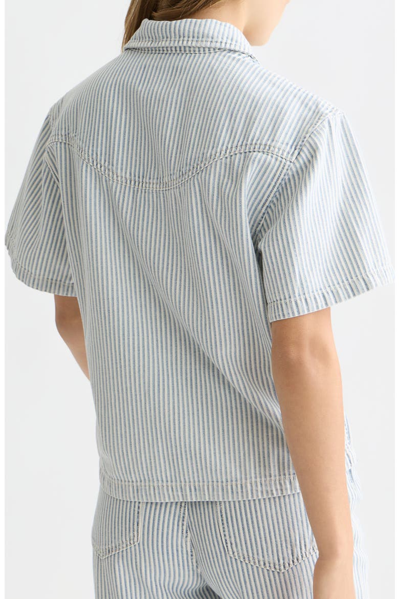 Stripe Denim Shirt, Alternate, color, INDIGO STRIPE