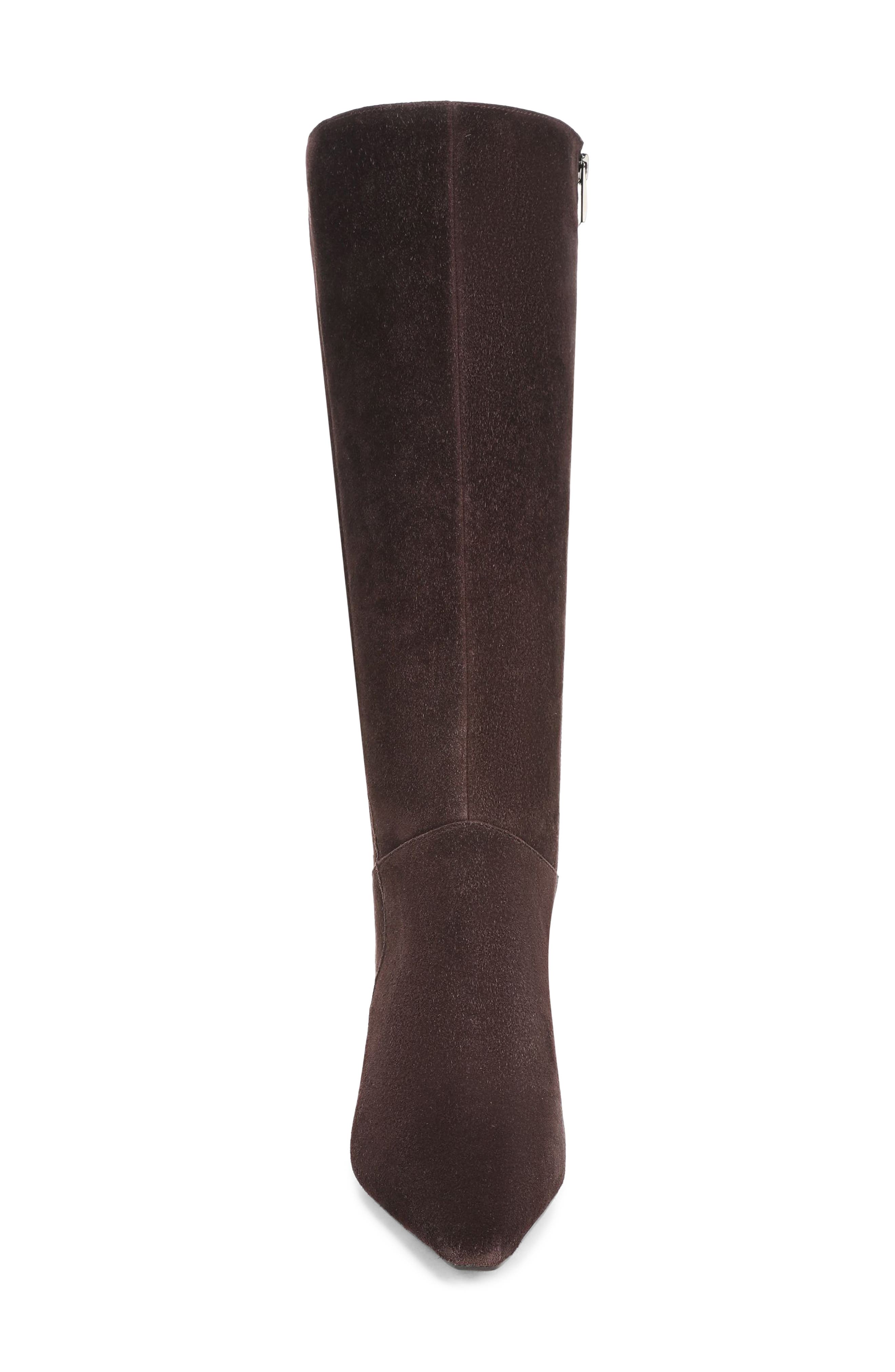 Farryn Leather Knee High Boot, Alternate, color, FOREST BROWN SUEDE