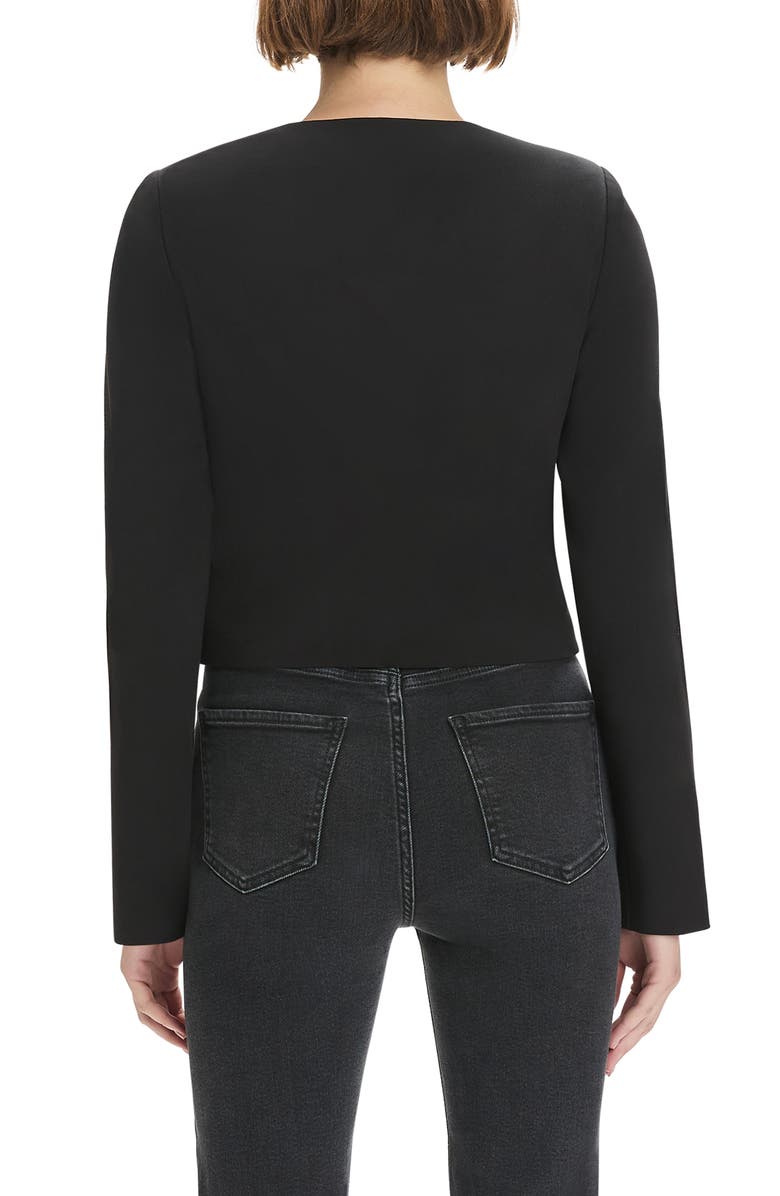 Favorite Daughter The Laura Crop Jacket, Alternate, color, Black