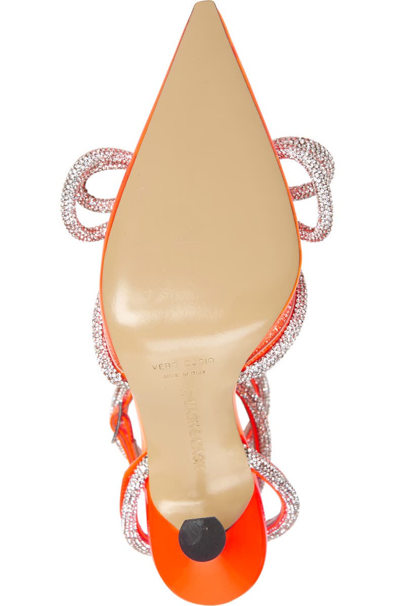 Mach & Mach Crystal Double Bow Pointed Toe Pump, Alternate, color,