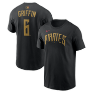 Nike Men's Nike Konnor Griffin Black Pittsburgh Pirates 2026 City Connect Name & Number T-Shirt