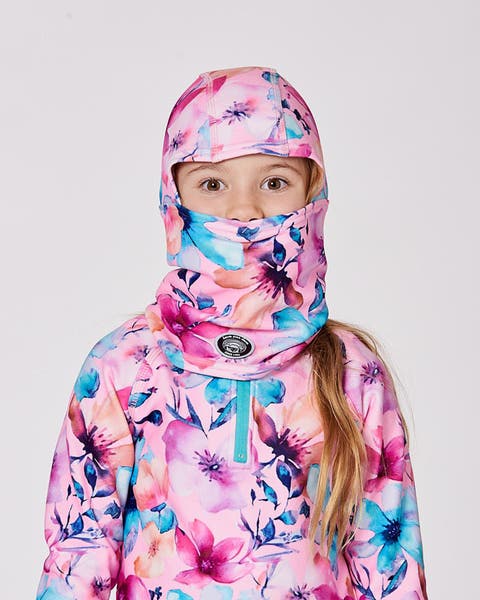 Brushed Jersey Balaclava Watercolor Flower (Toddler, Little Kid & Big Kid)