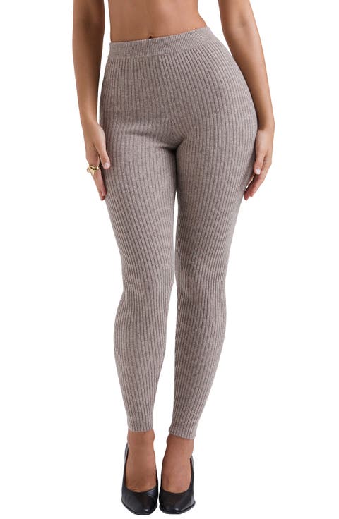 Rosmina Sweater Knit Wool Rib Leggings