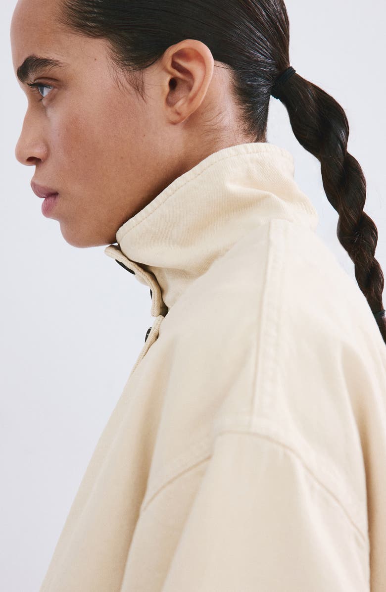 MANGO Cazadora Eugenie Jacket, Alternate, color, Vanilla