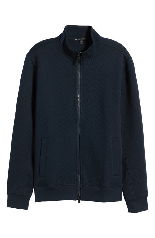 Robert Barakett Oceania Zip Knit Jacket In Navy