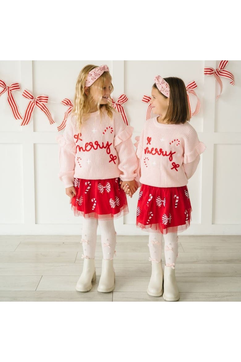 Candy Cane Christmas Gemstone Headband, Alternate, color, Pink