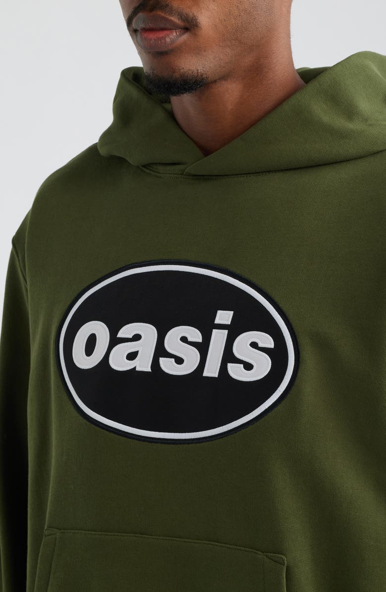 PLEASURES Knebworth Hoodie, Alternate, color, Olive