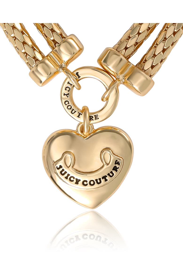 Layered Heart Bracelet, Gold Tone, Alternate, color, Gold Tone