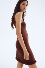 H&M Bouclé skirt with fringe