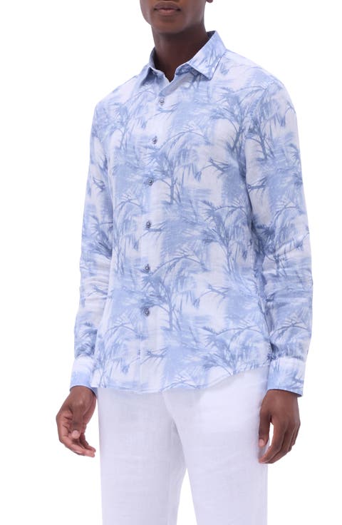 Julian Shaped Fit Linen Button-Up Shirt