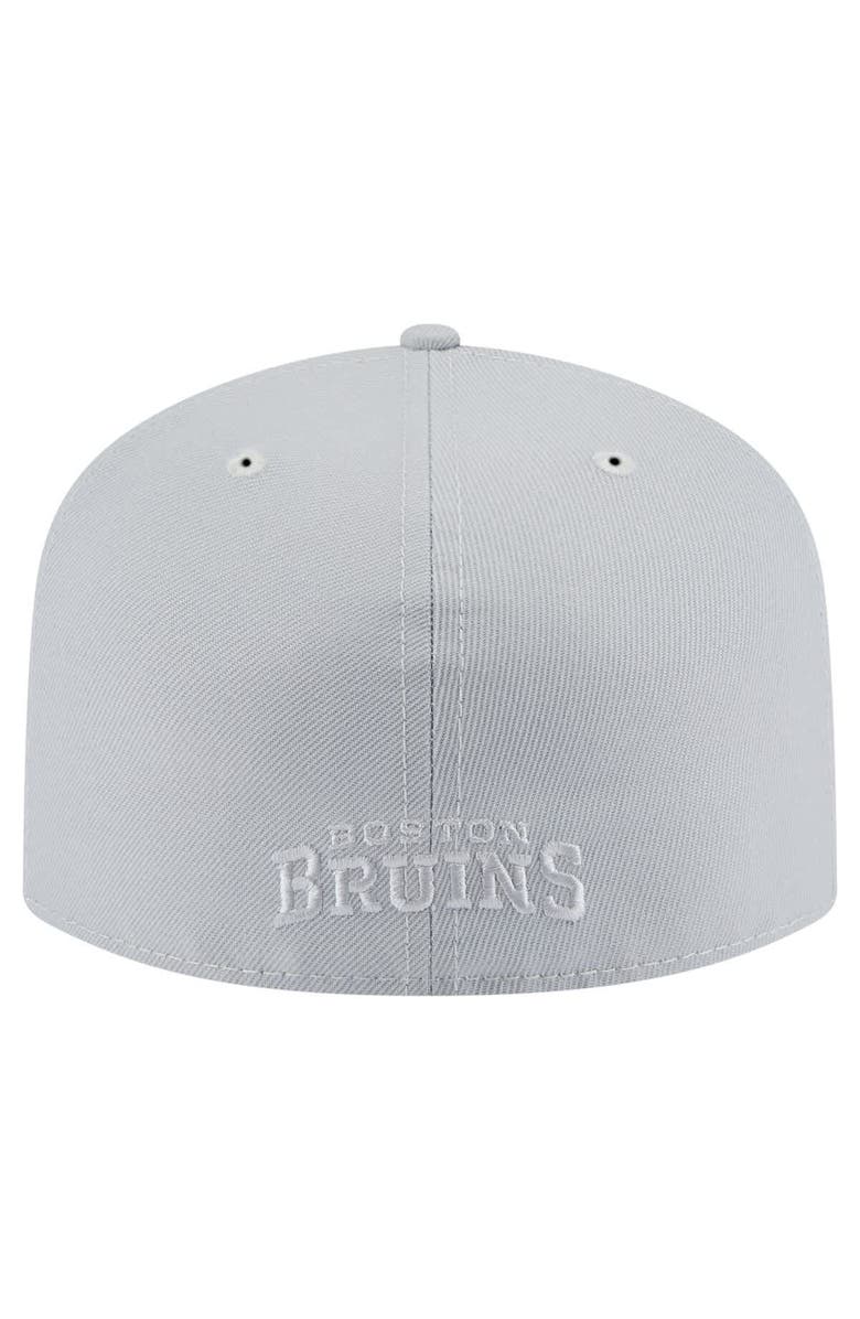 New Era Men's New Era Gray Boston Bruins Color Pack A-Frame 59FIFTY Fitted Hat, Alternate, color, Gray