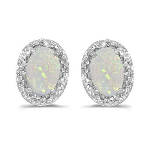 14K Gold Diamond & Gemstone  Earrings