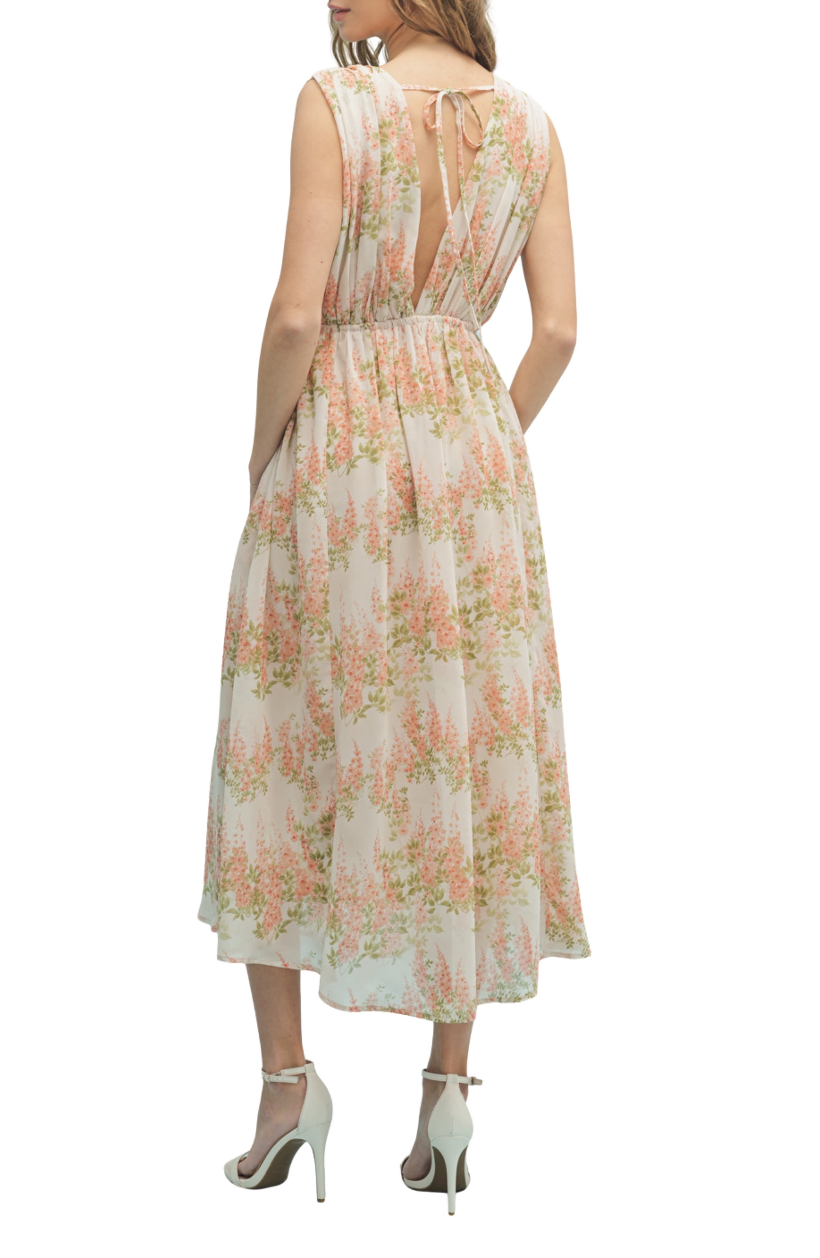 Floral Sleeveless Midi Dress - image 4
