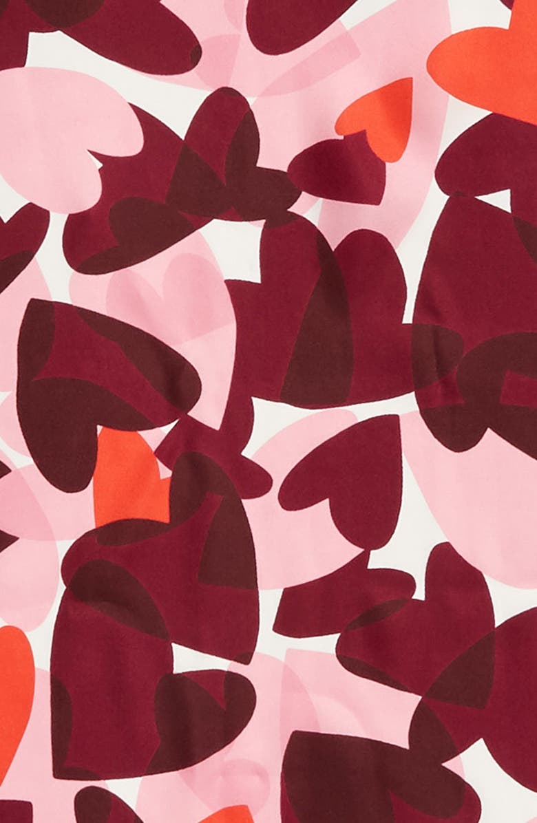 Kate Spade New York party hearts diamond silk scarf, Alternate, color, 