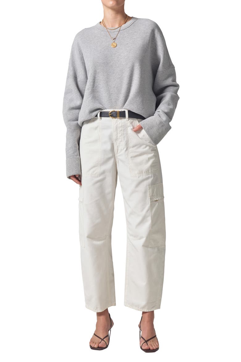 Marcelle Low Rise Barrel Cargo Pants, Alternate, color, PASHMINA