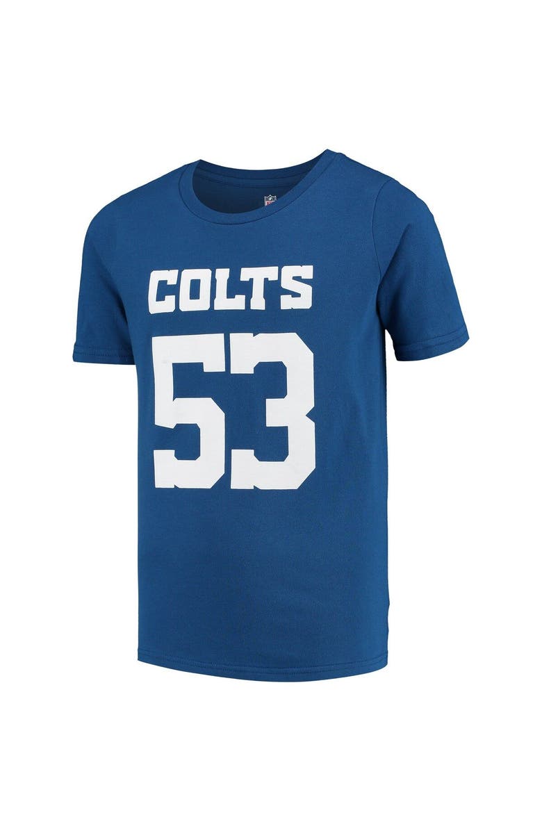 Outerstuff Youth Shaquille Leonard Royal Indianapolis Colts Mainliner Name & Number T-Shirt, Alternate, color, 