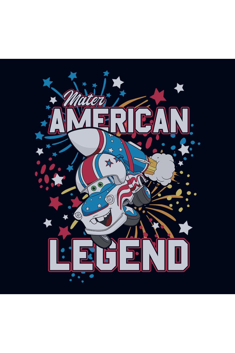 Girl's DISNEY Tow Mater American Legend  Graphic T-Shirt, Alternate, color, Navy Blue
