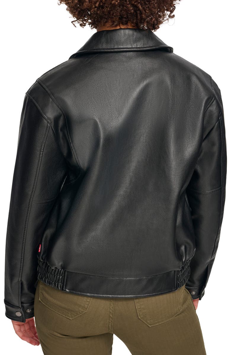 Levi's<sup>®</sup> Faux Leather Bomber Jacket, Alternate, color,