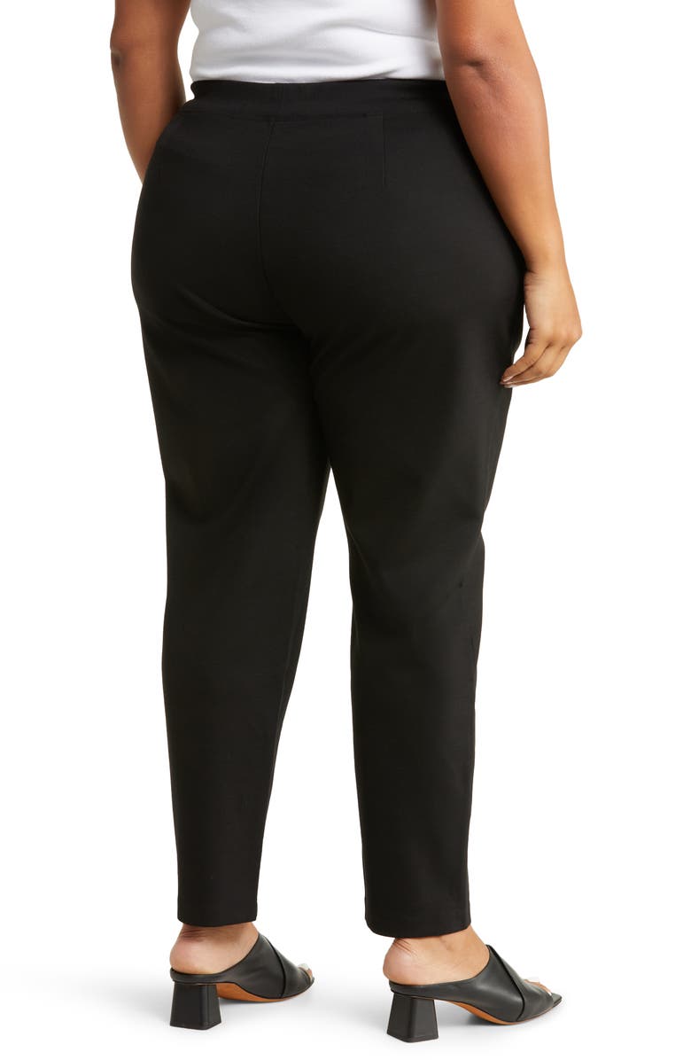 Eileen Fisher Slim Ankle Pants, Alternate, color, Black