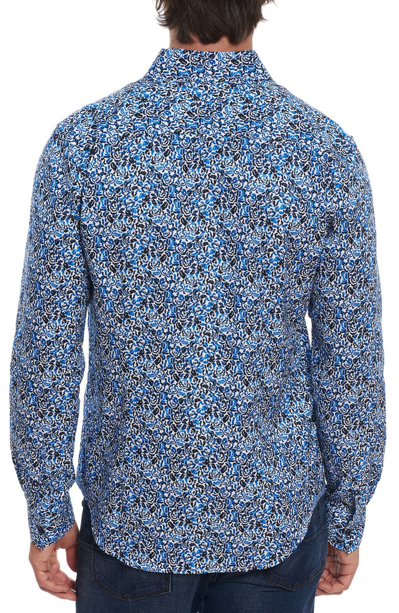 Robert Graham Theo Trim Fit Button-Up Shirt, Alternate, color,