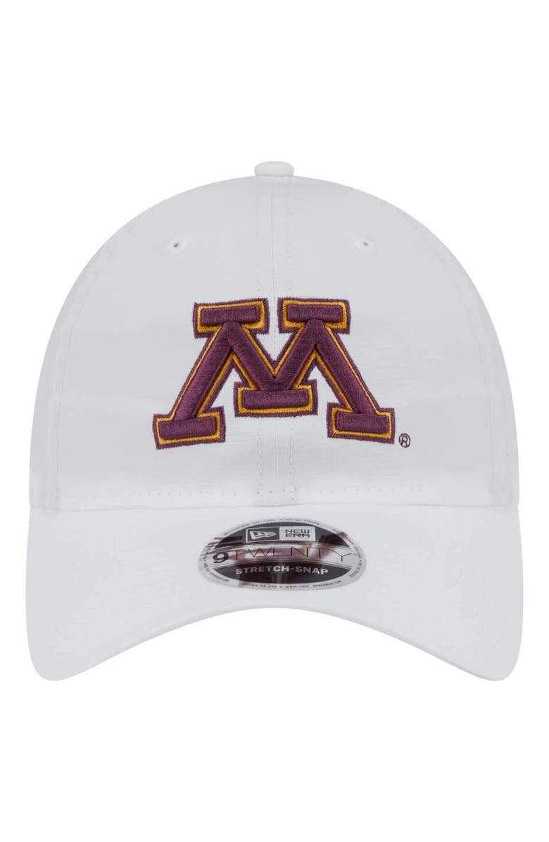 New Era Men's New Era White Minnesota Golden Gophers Active Ripstop 9TWENTY Adjustable Hat, Alternate, color, White