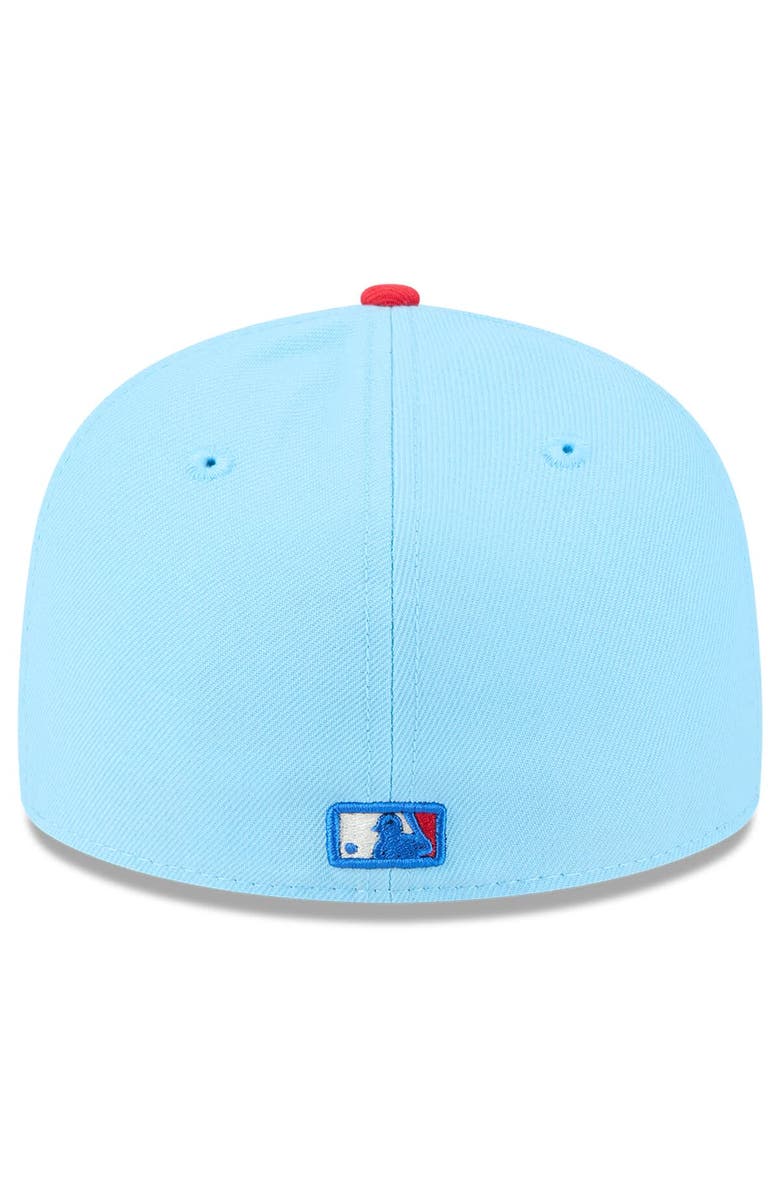 New Era Men's New Era Light Blue/Red Miami Marlins 2025 Fourth of July Low Profile 59FIFTY Fitted Hat, Alternate, color, Light Blue