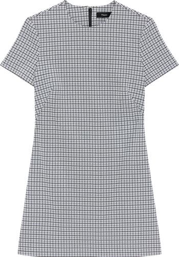 Short Sleeve A-Line Mini Dress