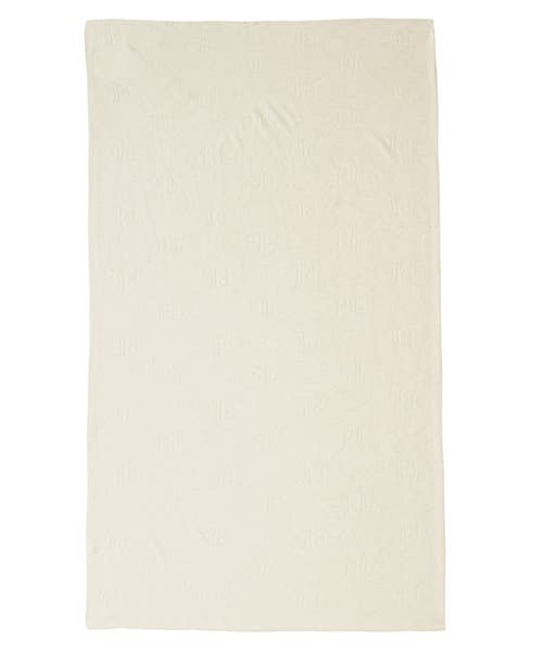 Ralph Lauren Lauren Pointelle Patchwork Wrap In White