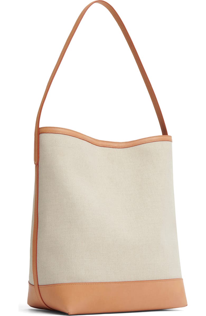 Mansur Gavriel Everyday Cabas Canvas & Leather Hobo Bag, Alternate, color,