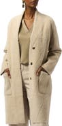 Joseph Ribkoff Feather Yarn Long Coat