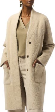 Joseph Ribkoff Feather Yarn Long Coat