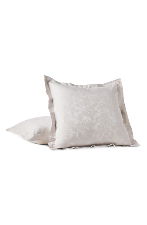 Coyuchi Heritage Jacquard Organic Cotton Sham In White